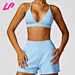 Get seamless comfort and style with our Yoga Shorts And Top Set. Made with high-quality and stretchy fabric, our yoga set offers a comfortable and flattering fit.